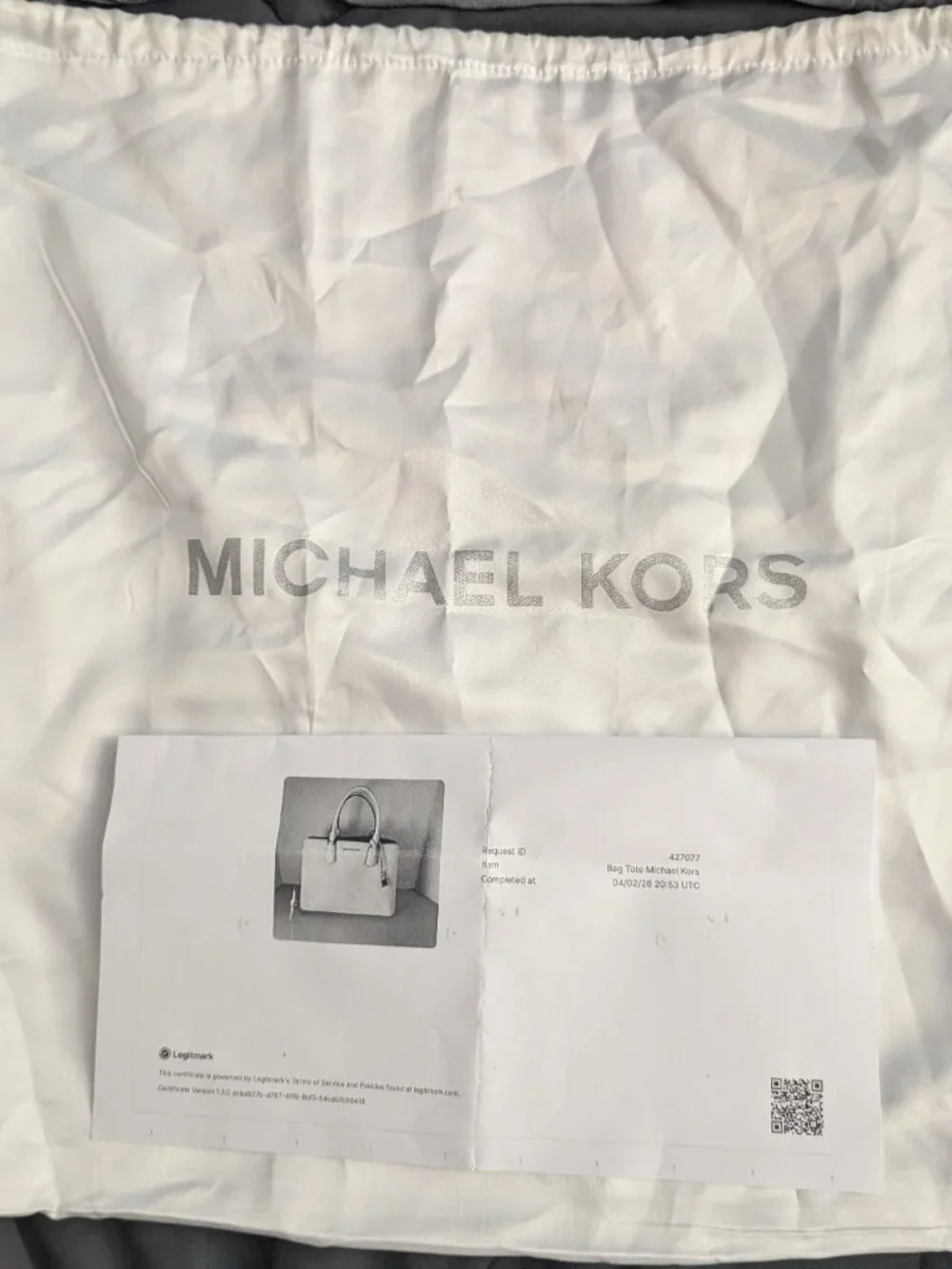 Michael Kors Mercer Large Pebbled Leather Accordion Tote Bag - Optic White (COA)